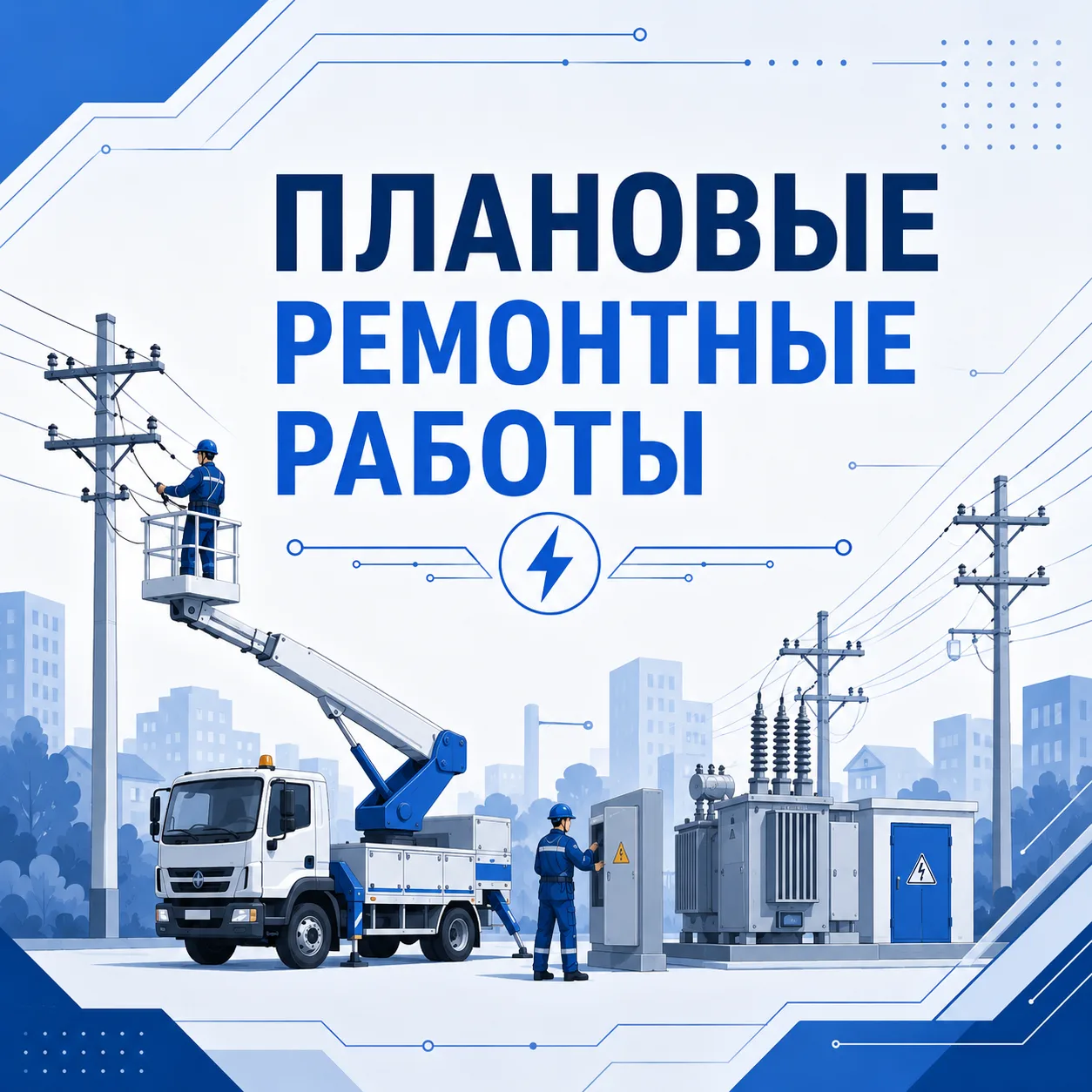 ⚡️ Отключение электроэнергии в г. Белогорске