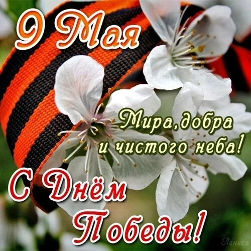 Поздравляю с Днём Победы! Пусть этот праздник всегда пробуждает в Вашем сердце гордость...