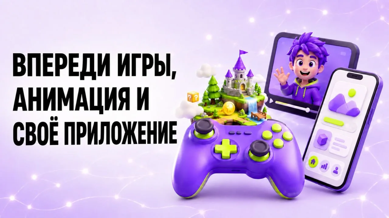Впереди игры, анимация и своё приложение