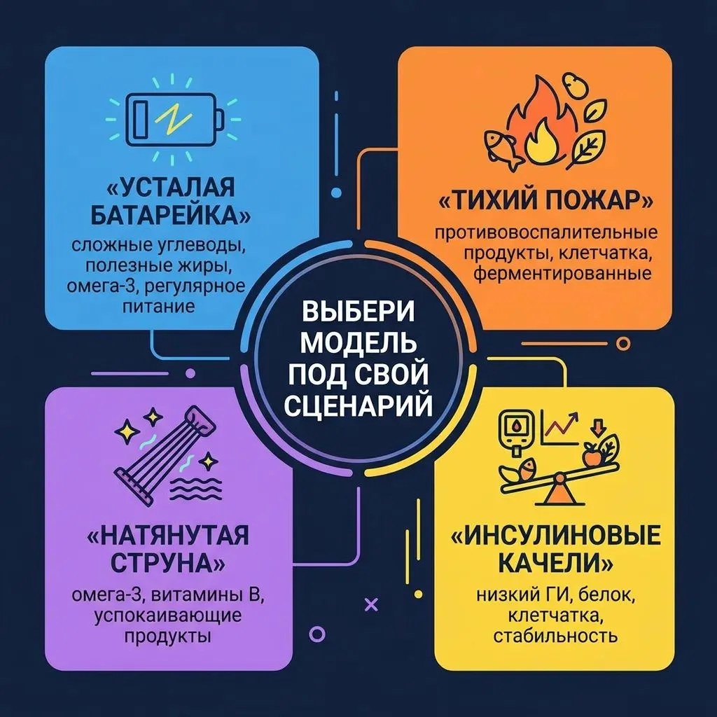 ВЫБОР МОДЕЛИ ПИТАНИЯ — это не вопрос следования единственной «правильной» диете. 
Это вопрос персона