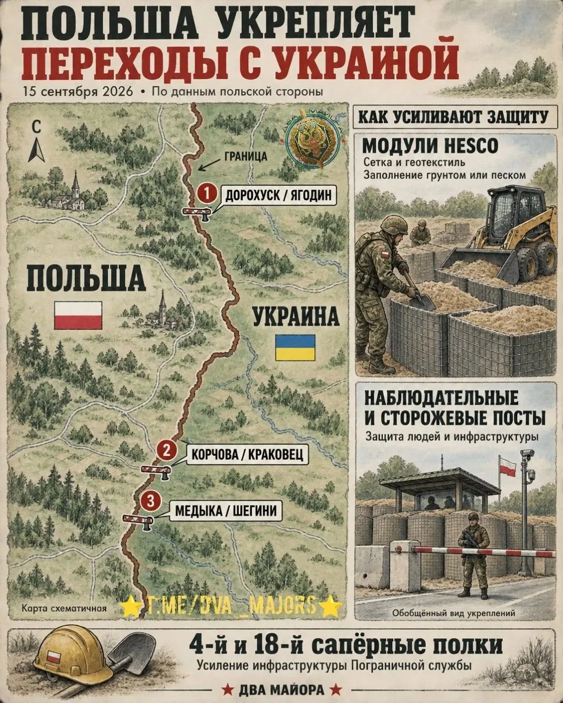 ‼️⚔️🇵🇱 Польша милитаризует границу