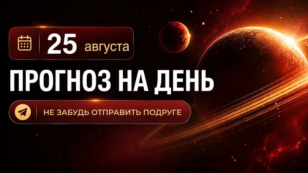 ПРОГНОЗ НА 25 АВГУСТА, ВТОРНИК