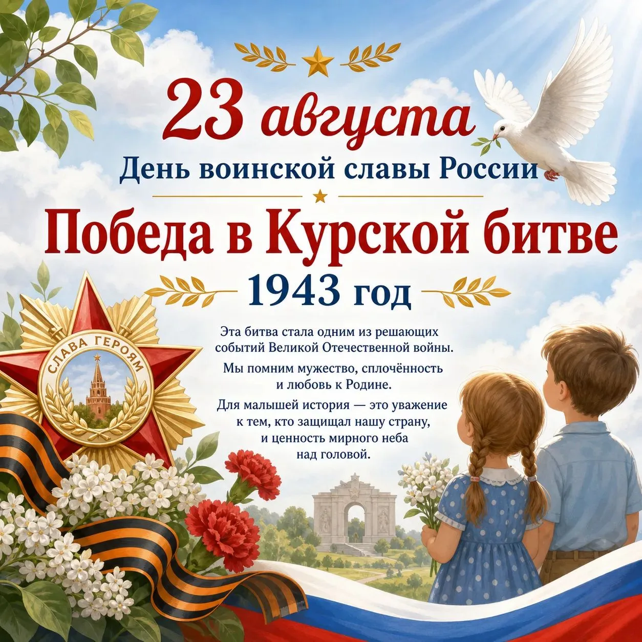 🎖23 августа — День воинской славы России. В этот день в 1943 году завершилась Курская ...