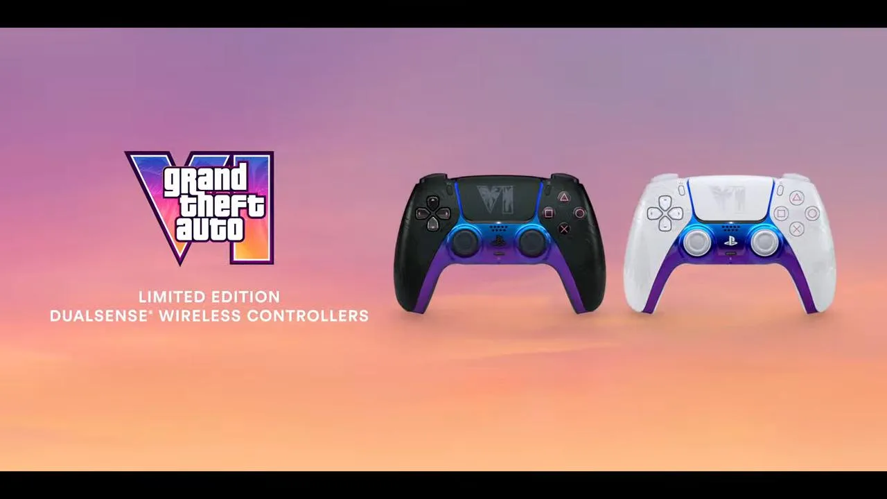 Для GTA 6 выйдут официальные геймпады PS5 — чёрный и белый.