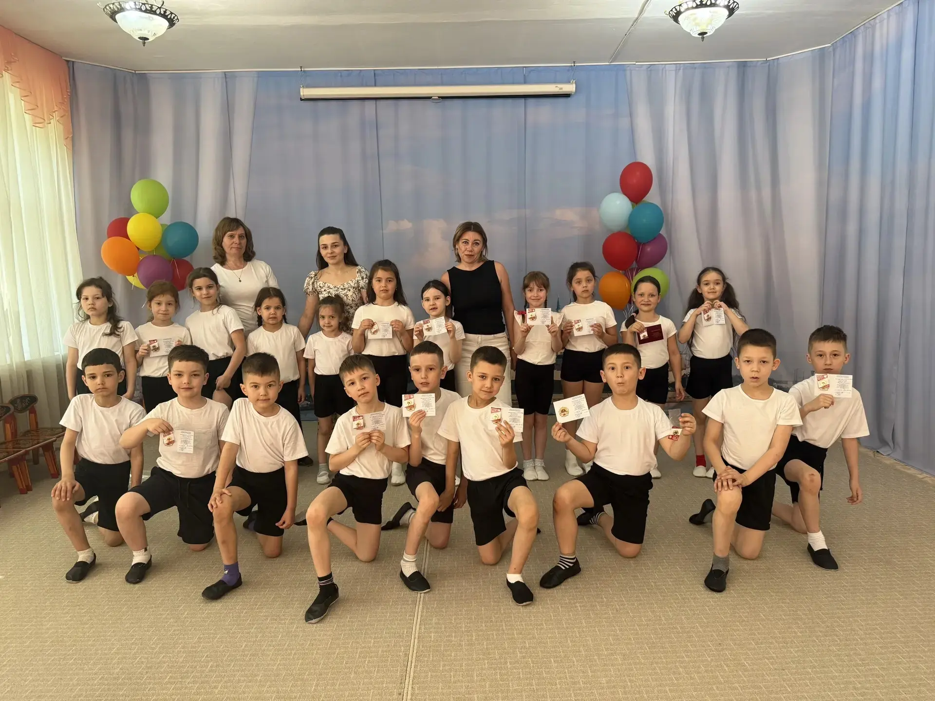Мәктәпкә әзерлек төркеме ГТО нормативларын тапшырган иде.⠀