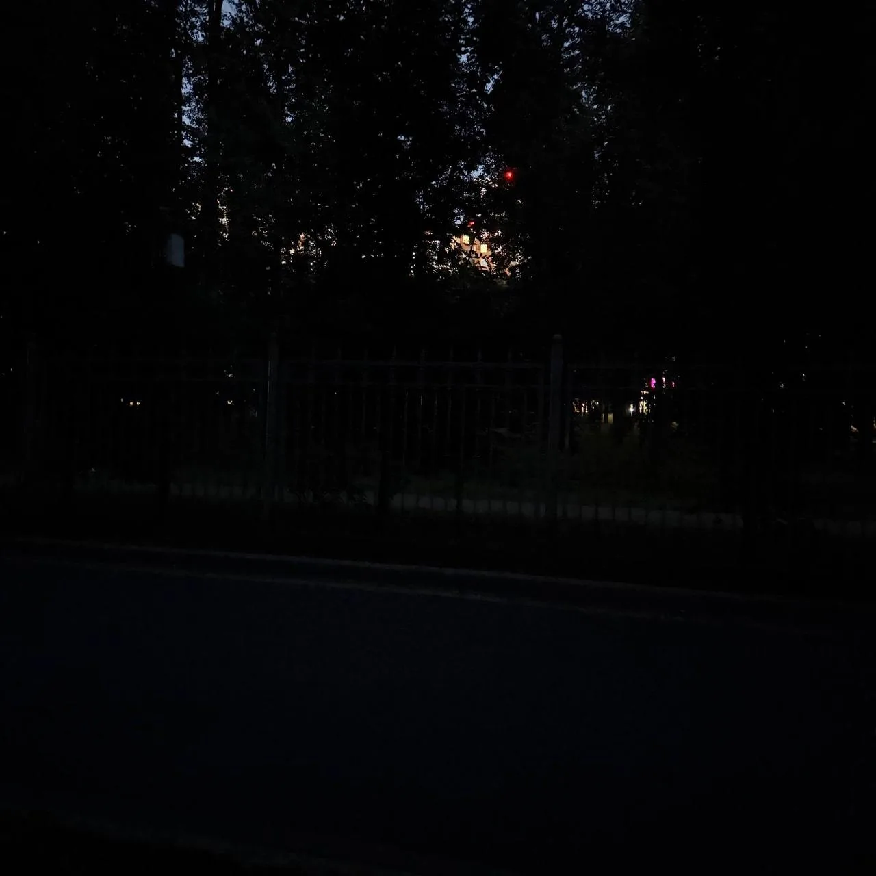 Вечерняя дорога домой вдоль Липового Парка.