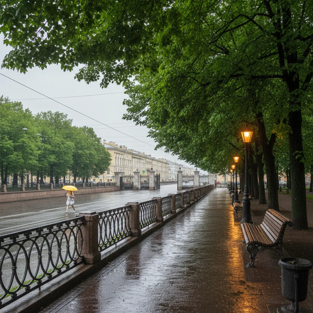 🌧️ Доброе утро, Петербург!