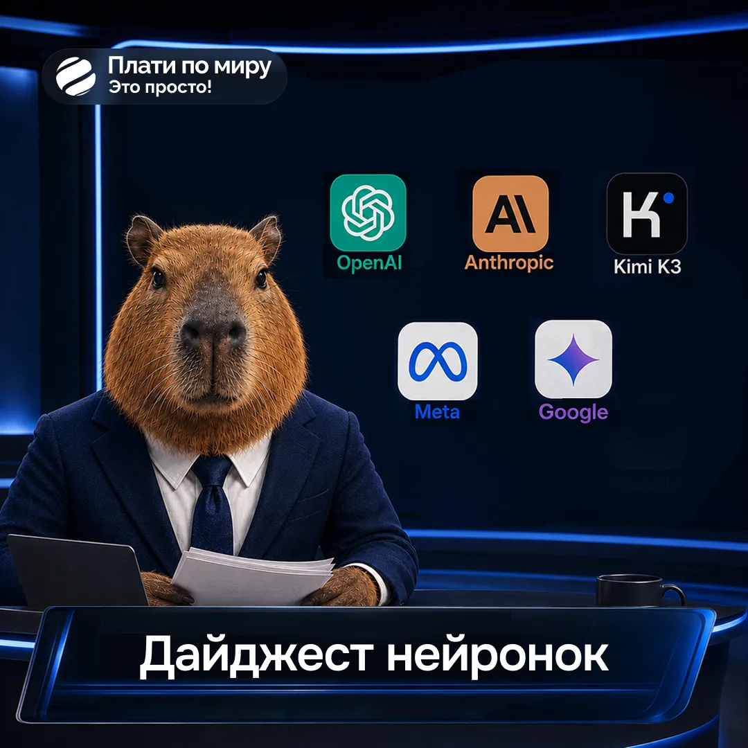 🤖 Дайджест нейронок: главное за последние три недели 

1. OpenAI выпустила GPT-5.6 и новый голосово