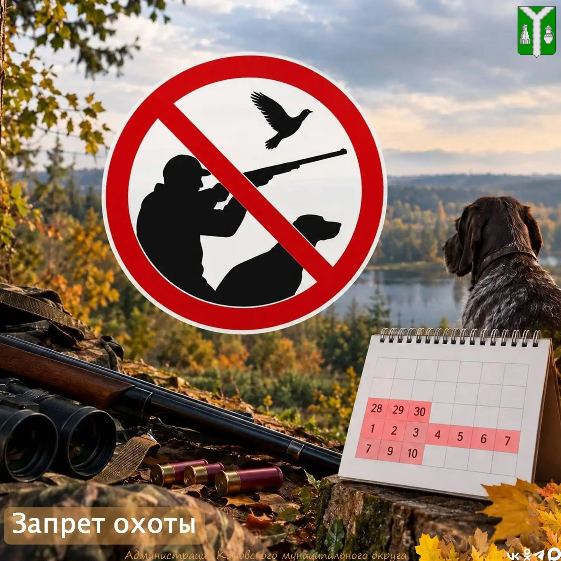 Охота в Калужской области запрещена