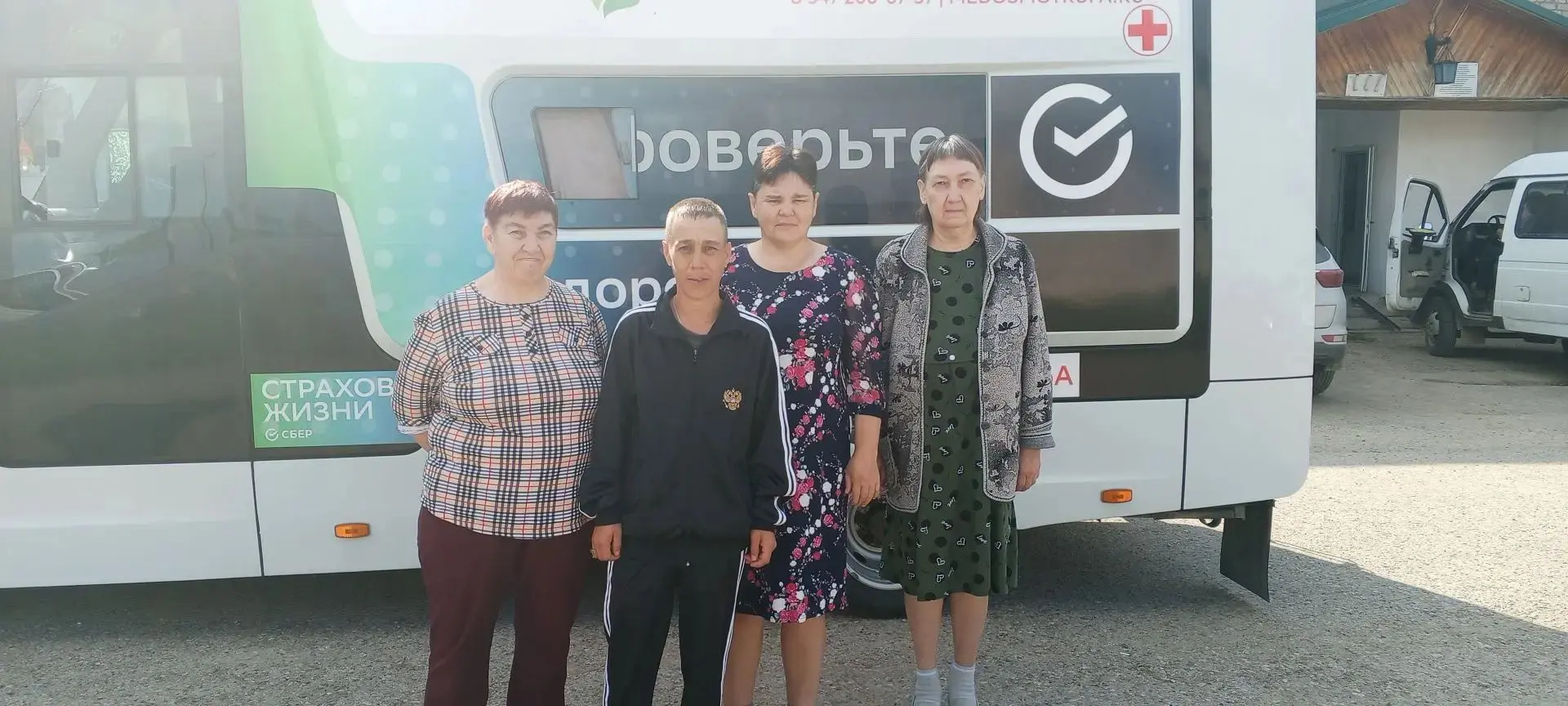 В с. Улу‑Теляк с визитом приезжал «Поезд здоровья» — настоящая поликлиника на колёсах! 🚑✨  

Это со
