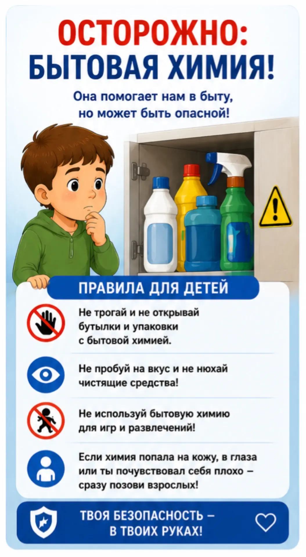 🧴 Яркие бутылочки, приятный запах и красивые упаковки могут привлечь внимание ребенка....