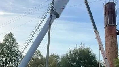 В посёлке Ртищевский достраивают водонапорную башню