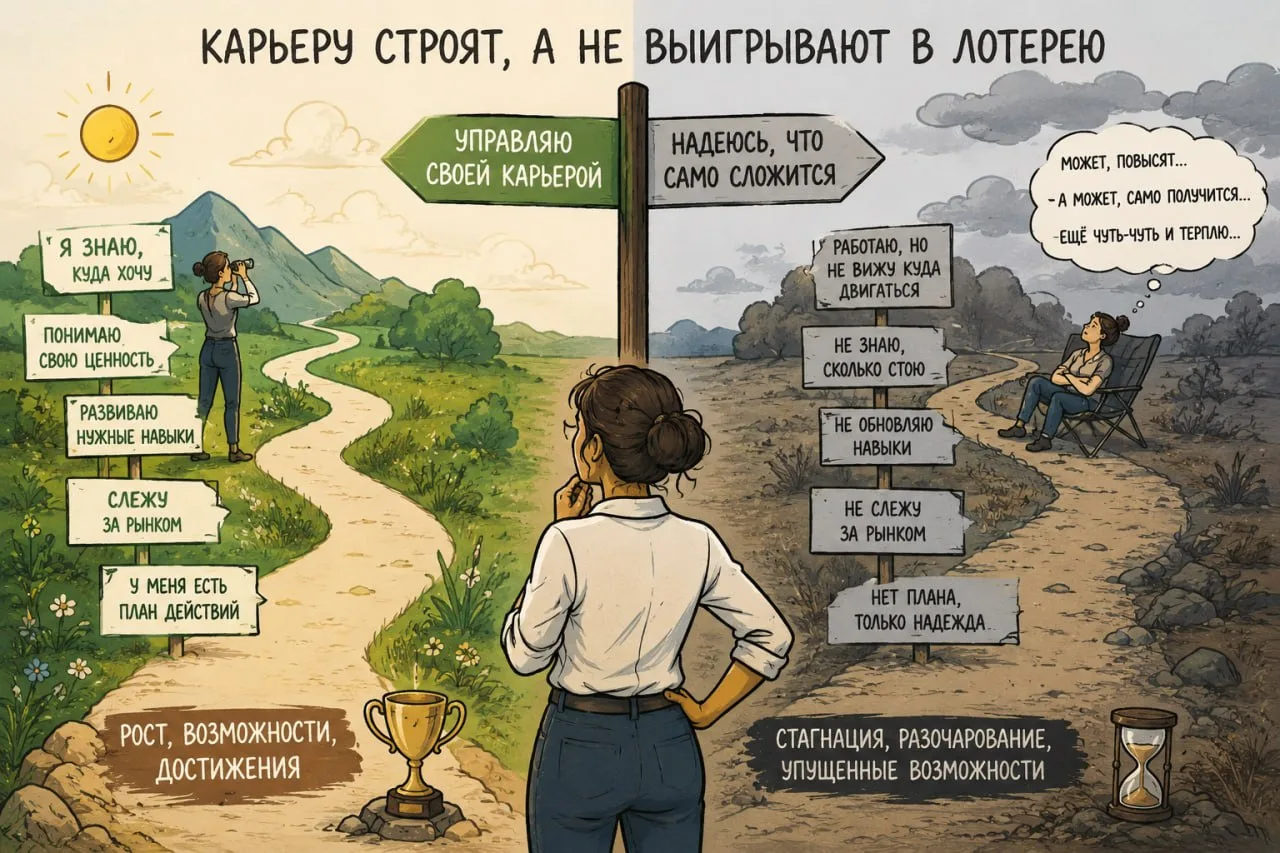 Карьеру строят, а не выигрывают в лотерею