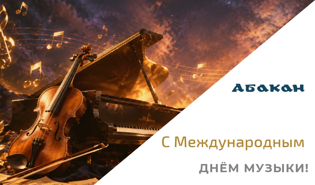 Дорогие абаканцы! Сегодня – Международный день музыки. Наш Абакан – огромный, никогда н...