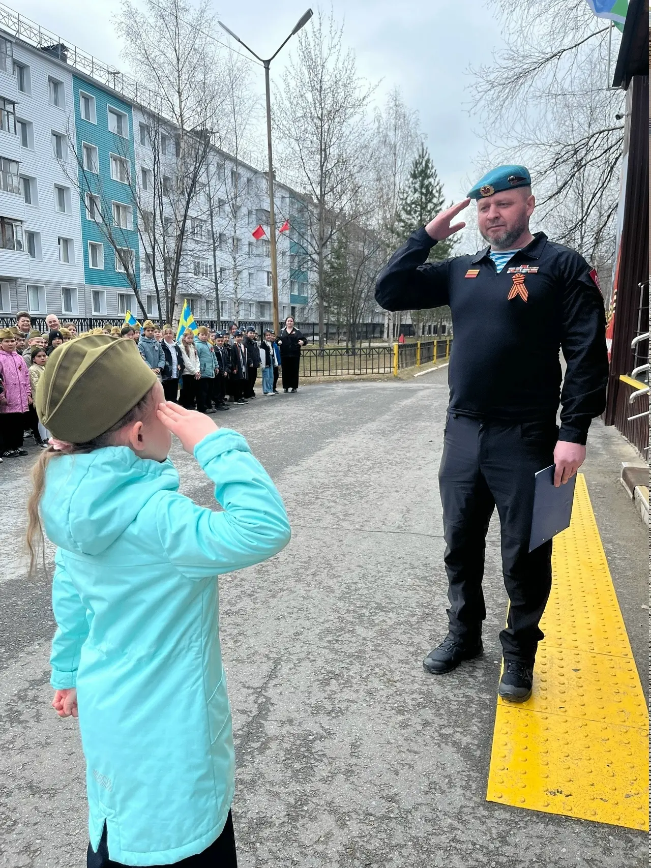 В нашей школе завершился смотр строя и песни, посвященный 81-й годовщине Победы в Великой Отечествен