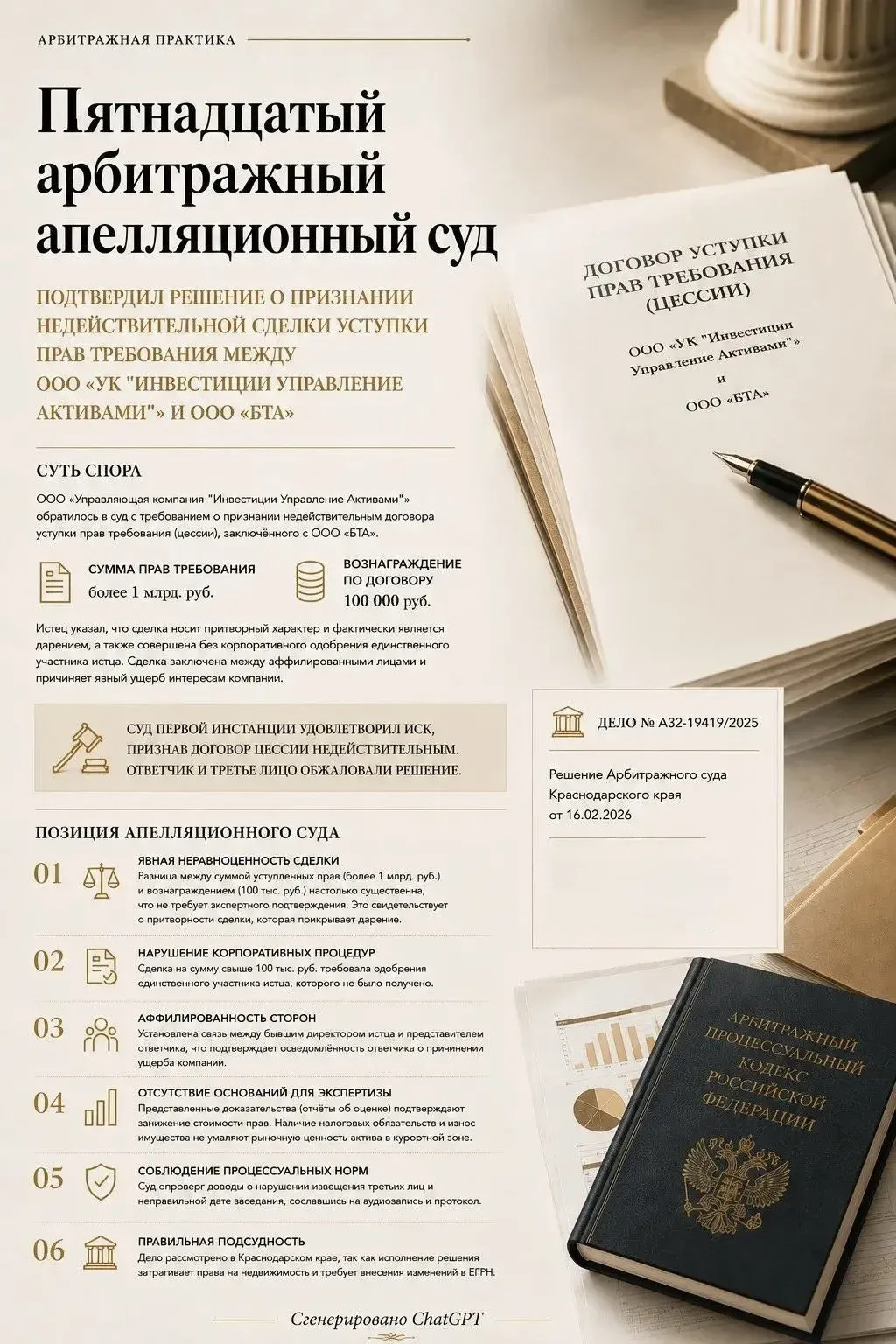 📌 Пятнадцатый арбитражный апелляционный суд подтвердил решение о признании недействите...