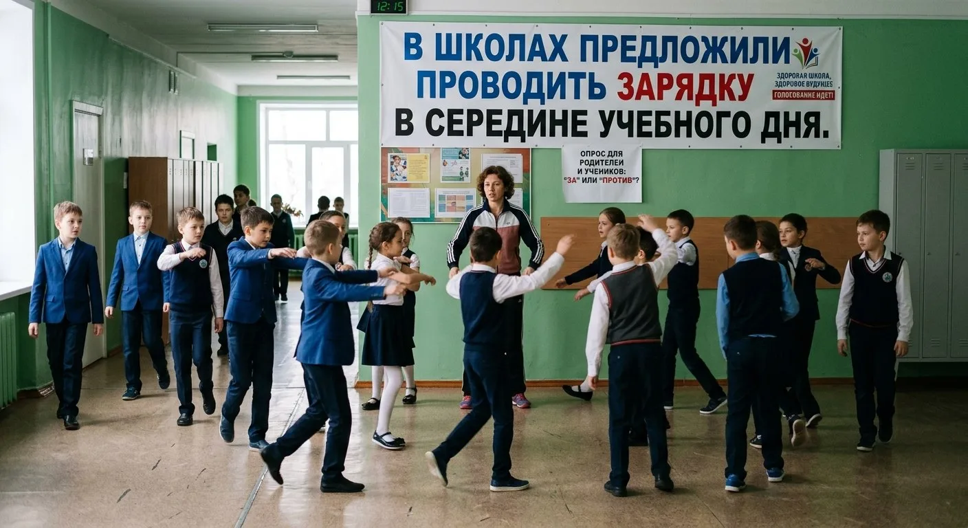 Школьников заставят разминаться прямо посреди уроков? 🏃‍♂️