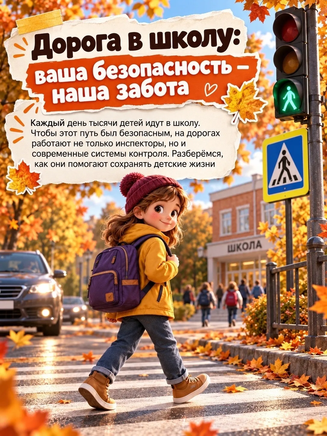 🍁В связи с наступлением осеннего периода времени, Госавтоинспекция г.Кирова рекомендуе...