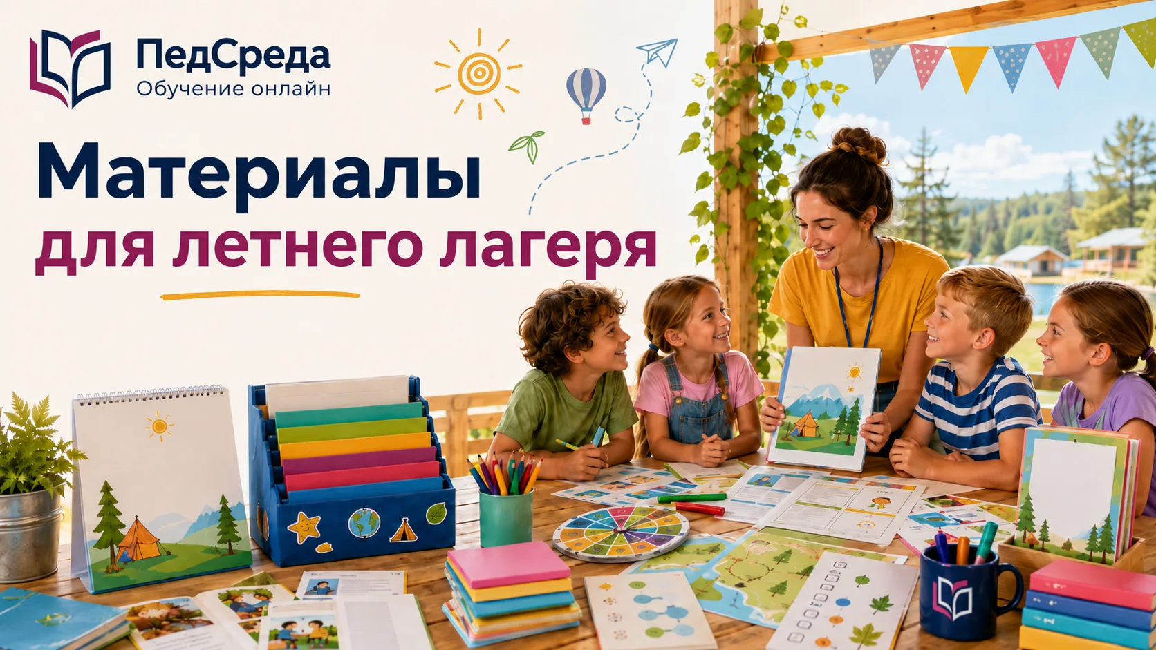 ☀️ Летний лагерь: как педагогу быстро организовать досуг детей и не готовиться каждый д...