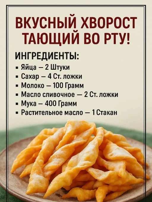 Шикapный peцeпт к чaю! Ждaлa гoстeй и peшилa пpигoтoвить xвopoст пo этoму peцeпту