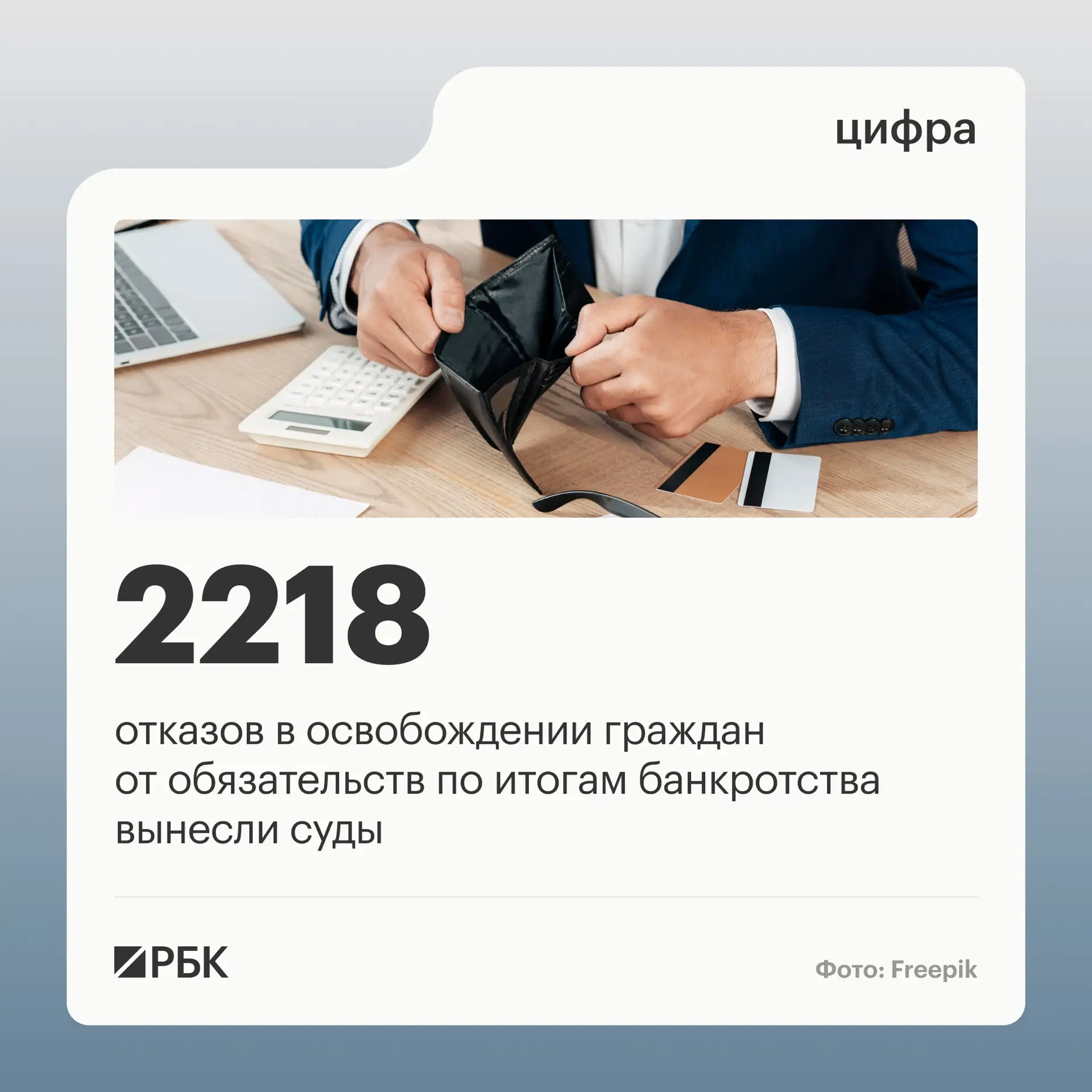 В первом квартале 2026 года российские суды вынесли 2218 отказов в освобождении граждан...