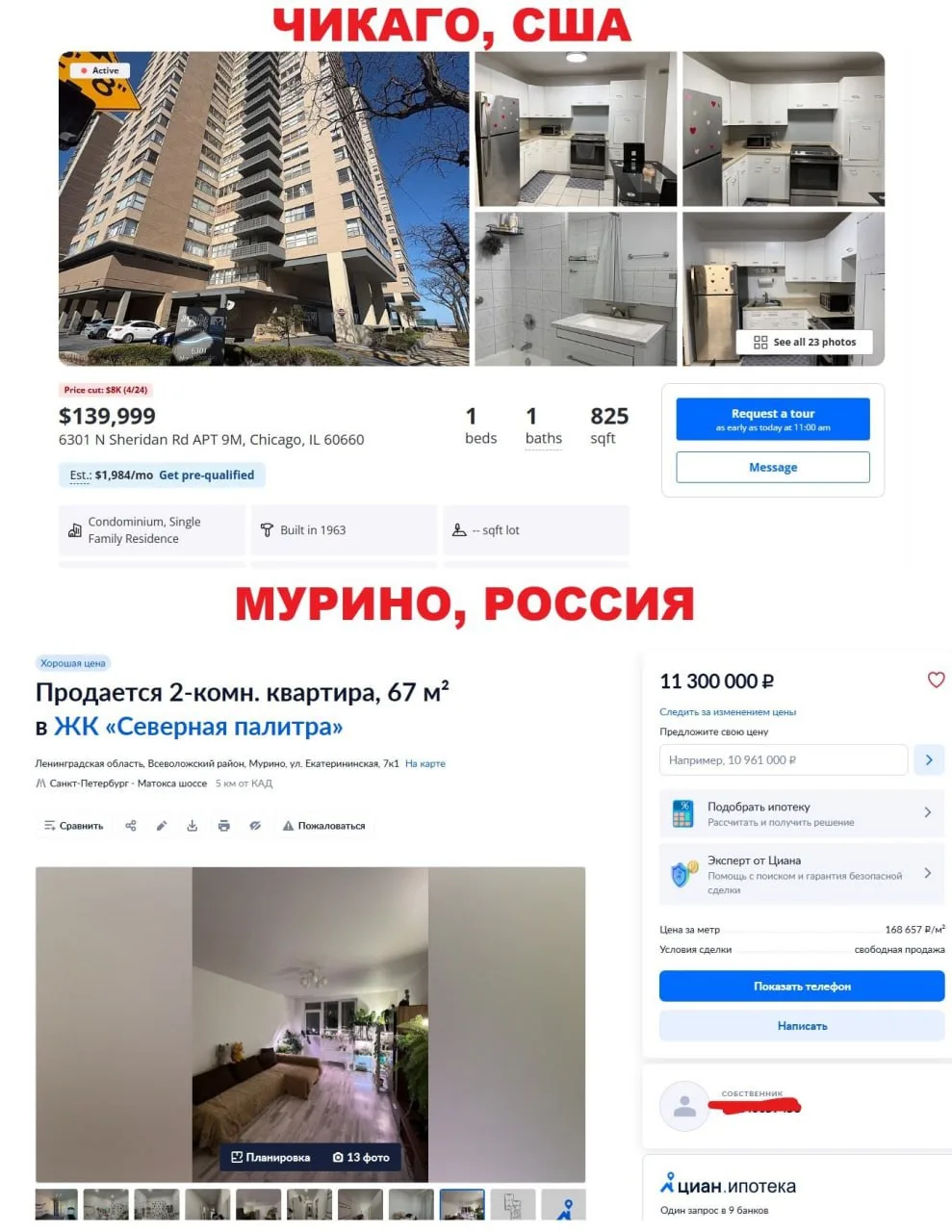 😳 Цены на жильё в Мурино достигли уровня Чикаго