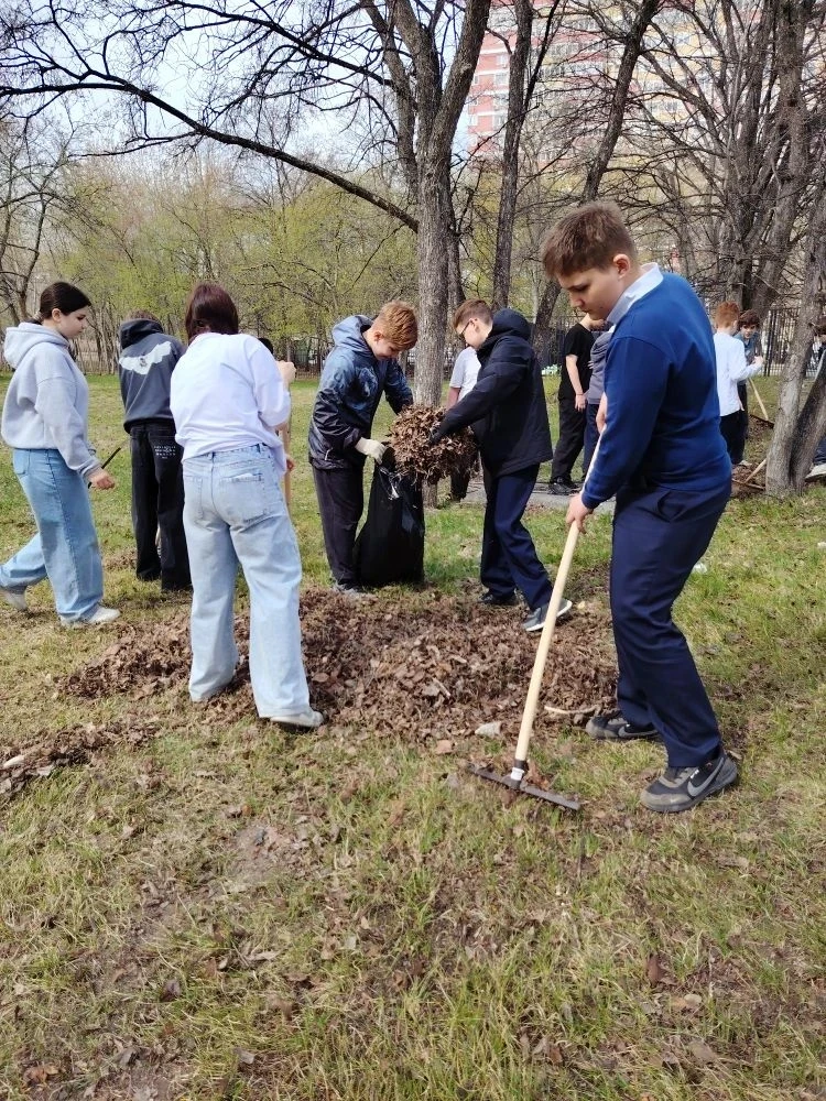 🏫 Чистый город — чистая гимназия! В рамках городской акции «Чистый город» гимназисты дружно вышли на