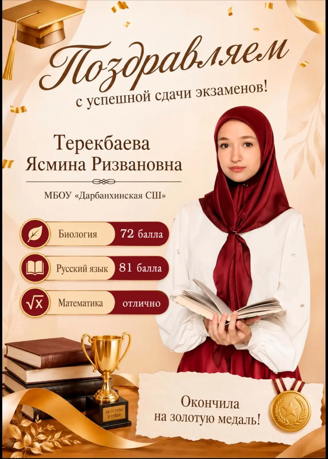 Уважаемые выпускники, педагоги и родители!

От всей души поздравляю выпускников Дарбанхинской средне