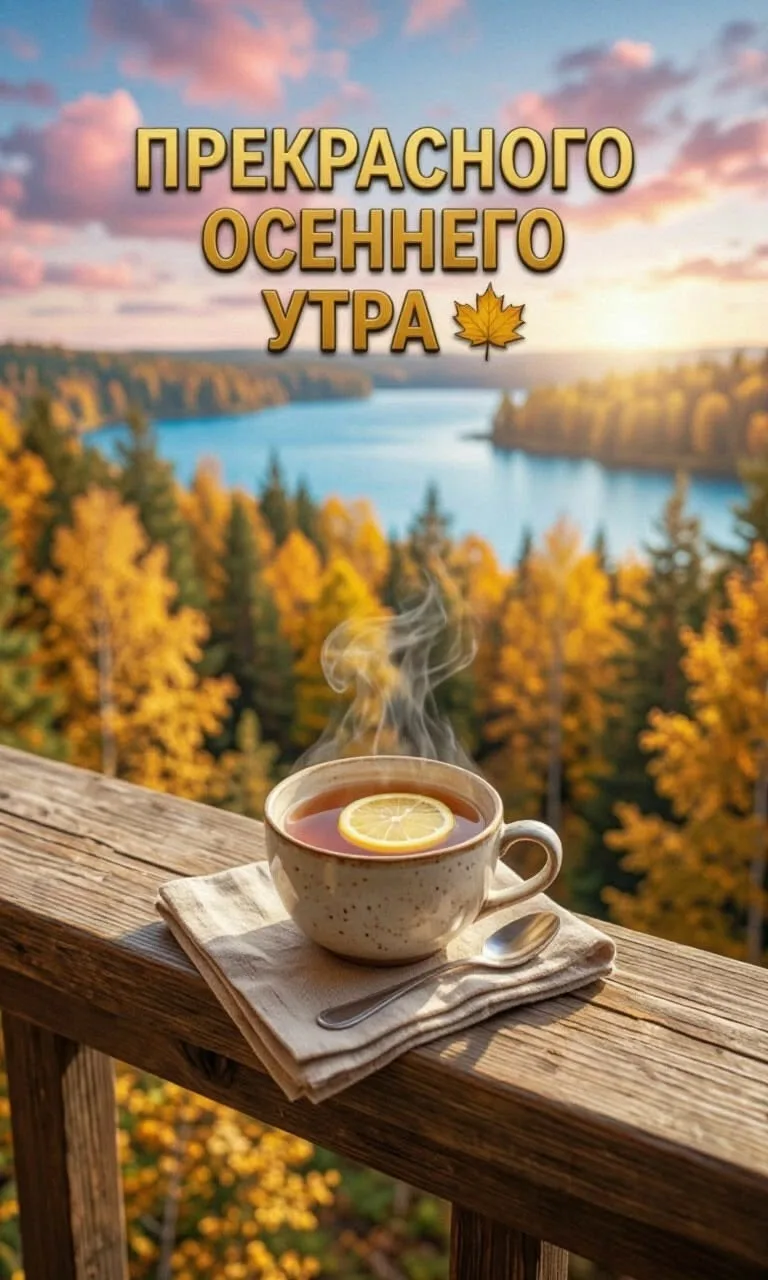 Осеннее утро🍁 Воскресенье.