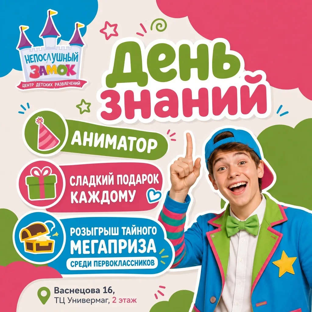🍁 1 СЕНТЯБРЯ В «НЕПОСЛУШНОМ ЗАМКЕ»: ДЕНЬ, КОГДА СБЫВАЮТСЯ МЕЧТЫ! 🍁
