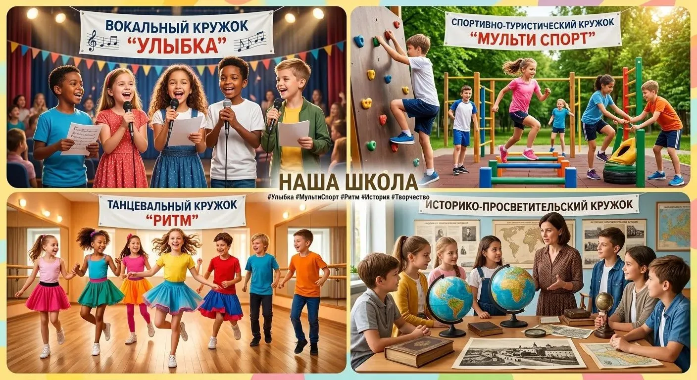 🎶 Творчество, спорт и знания — жизнь нашей школы продолжается! 🌟