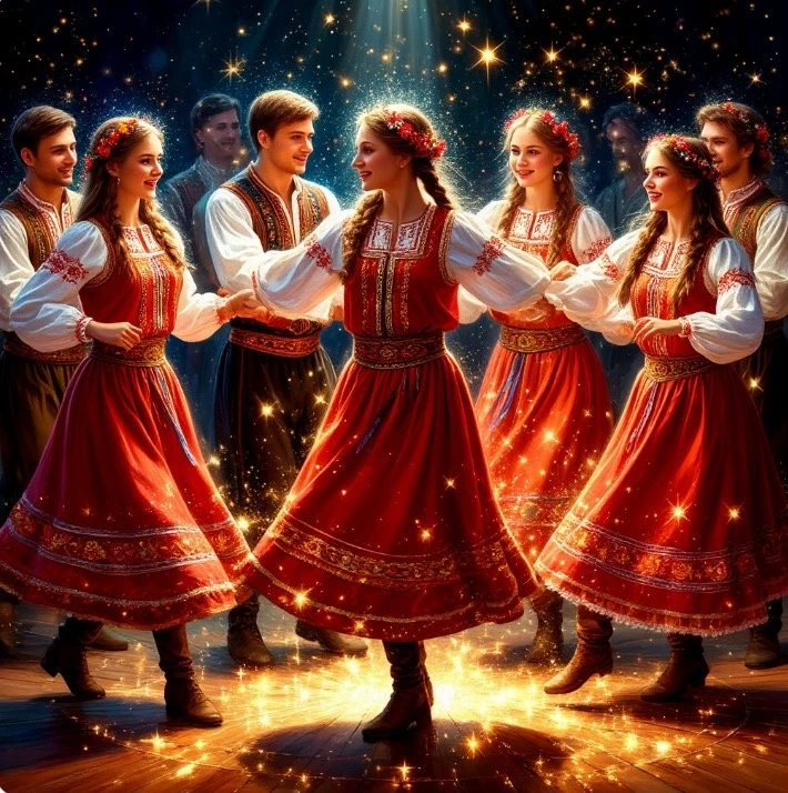 Славы Господарям 🌞 на Русалью пятьдницу от моего соратника Франка в обработке ИИ.