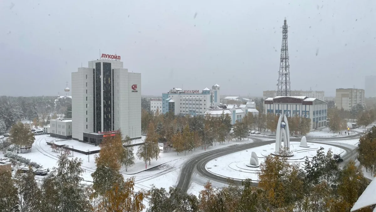 Город в первых снежинках😍❄️
