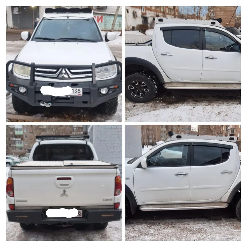 Регистрация тюнинга Mitsubishi L200:
✅ Передний силовой бампер с защитой фар и решётки радиатора
✅ Э