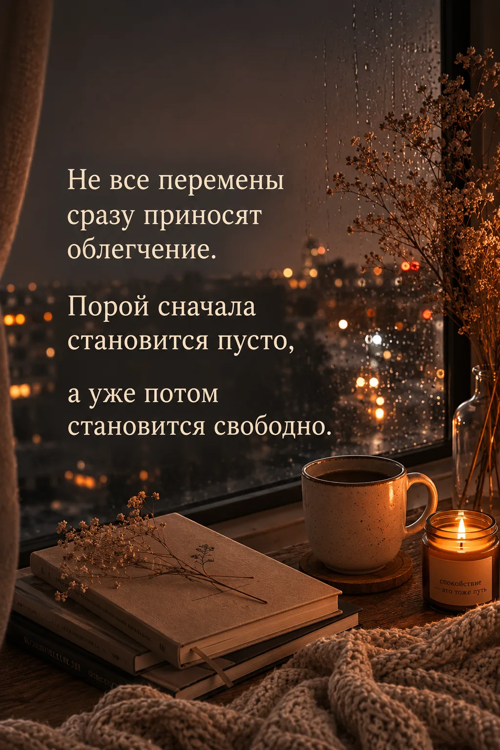 Не все перемены сразу приносят облегчение. Порой сначала становится пусто, а уже потом ...