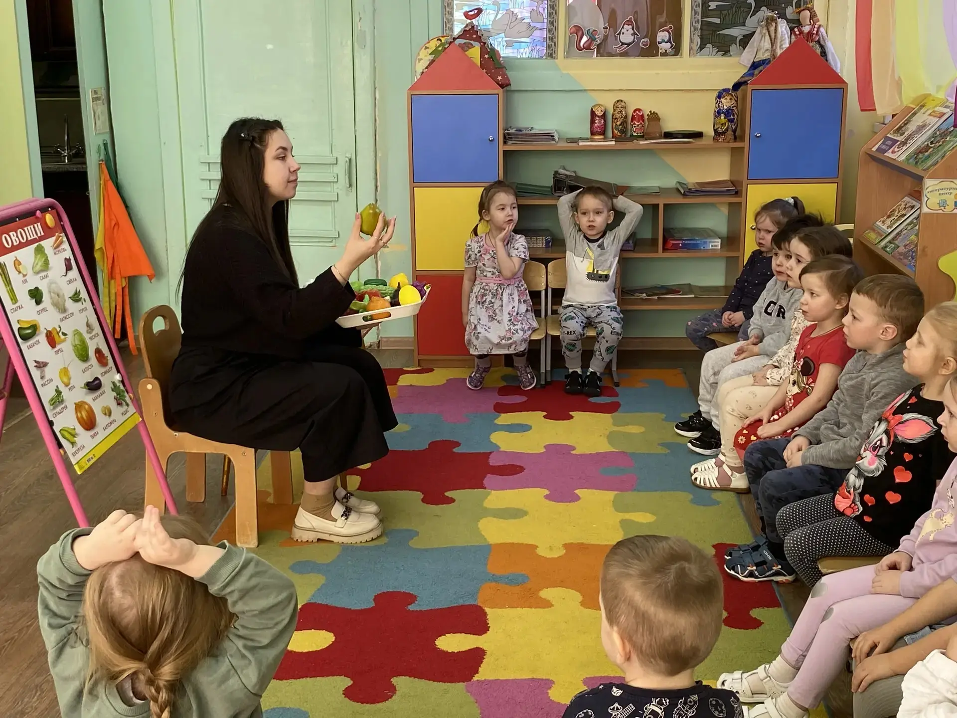 🍊🥕✨ В группе №7 «Радуга» прошла неделя под названием «Корзинка витаминов»! ✨🍏
