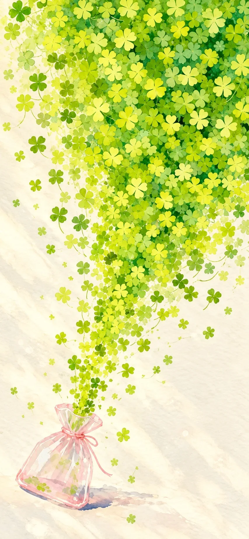 Эстетичные обои с клевером 🍀