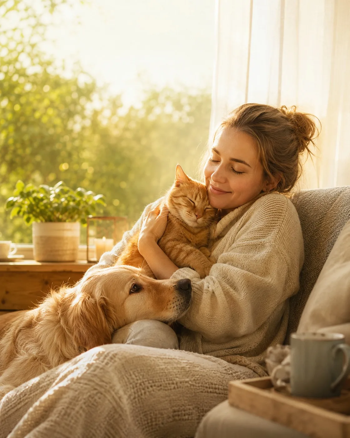 Домашние питомцы помогают нам быть здоровее ❤️