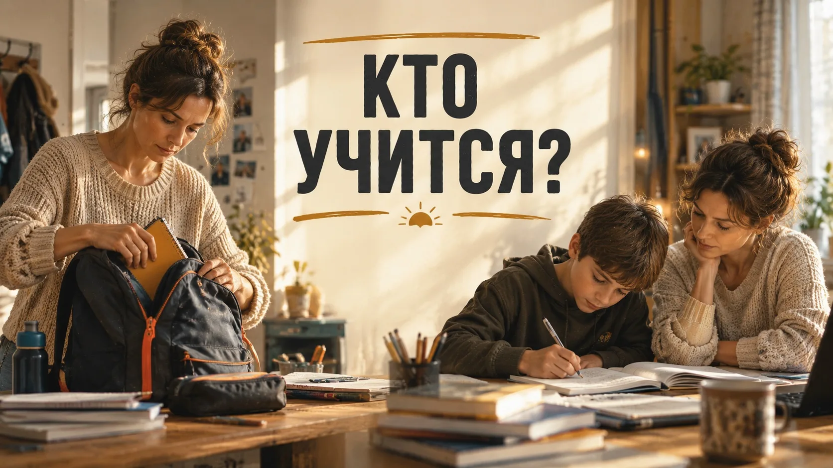 Присмотритесь утром — кто идёт в школу: ребёнок или вы? 😉