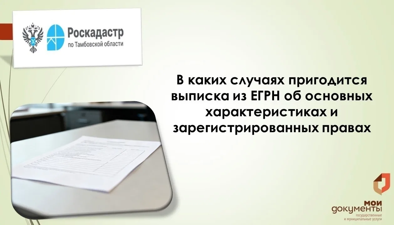 В каких случаях пригодится выписка из ЕГРН об основных характеристиках и зарегистрирова...