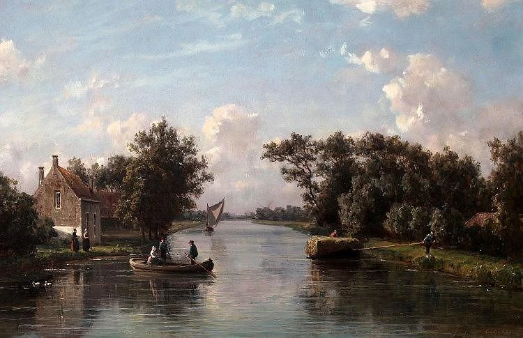 Йоханнес Иосиф Дестре
"Голландский пейзаж с фермой у канала"
1880 год

Искусство и саморазвитие • По