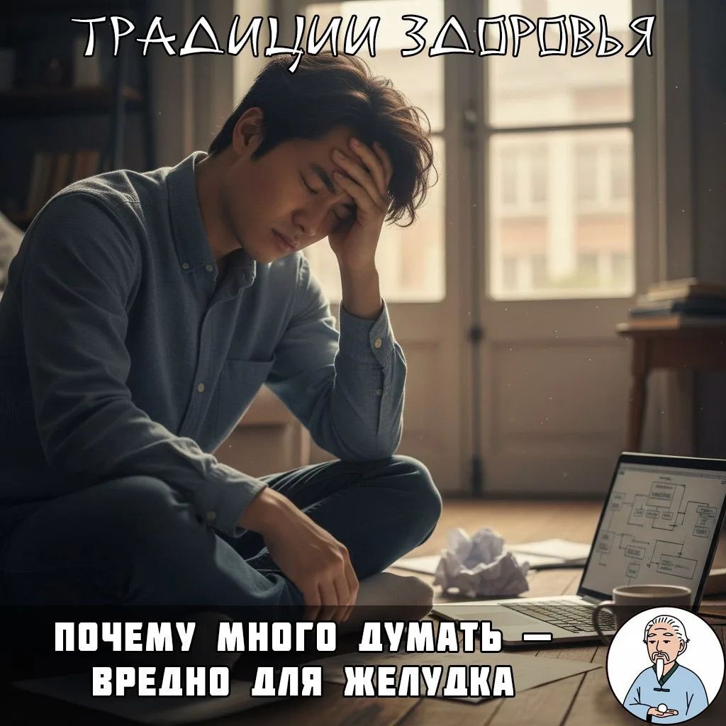 Селезёнка и раздумья

Замечали, что когда долго переживаете и прокручиваете мысли, пропадает аппетит