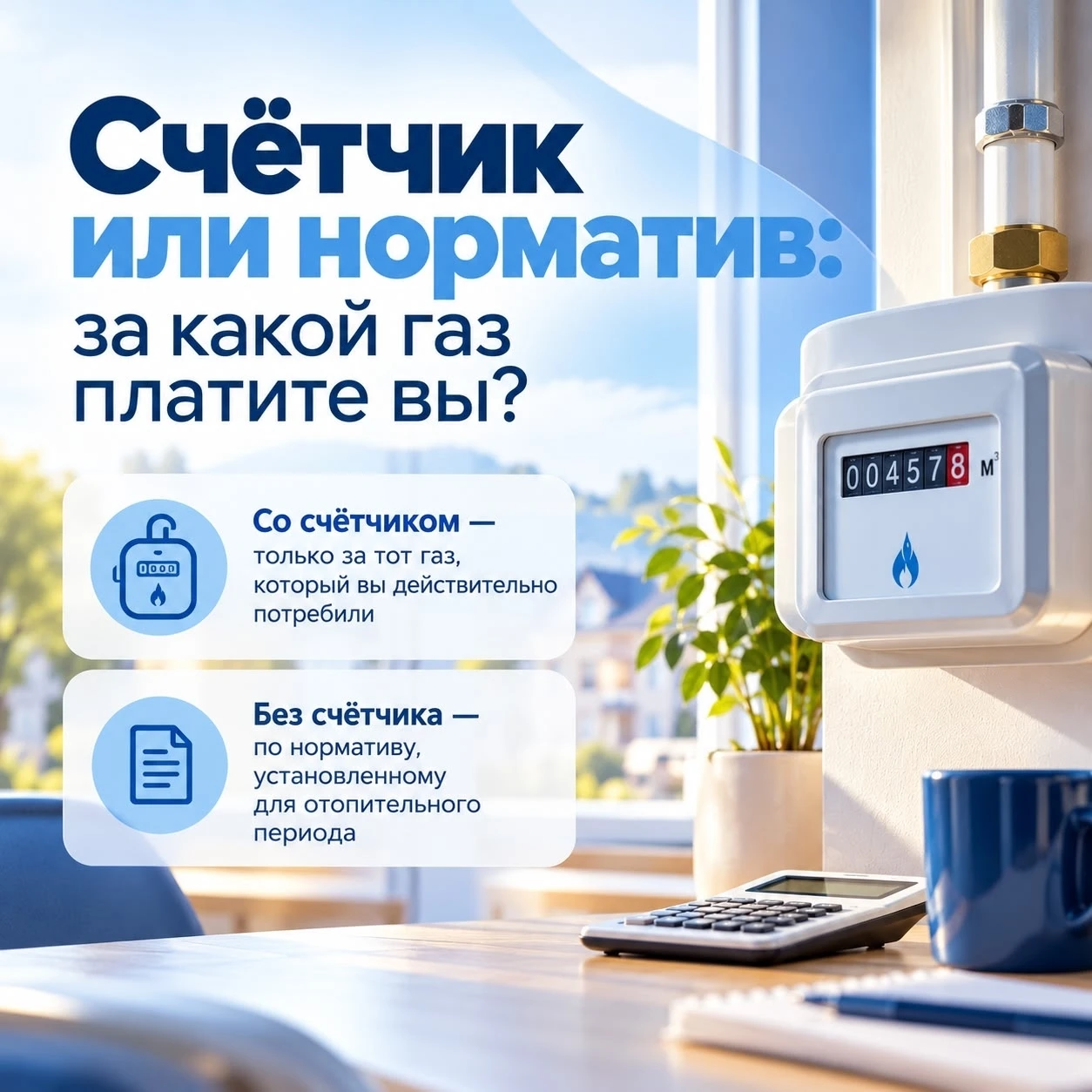 📟 Счетчик или норматив: за какой газ платите вы?