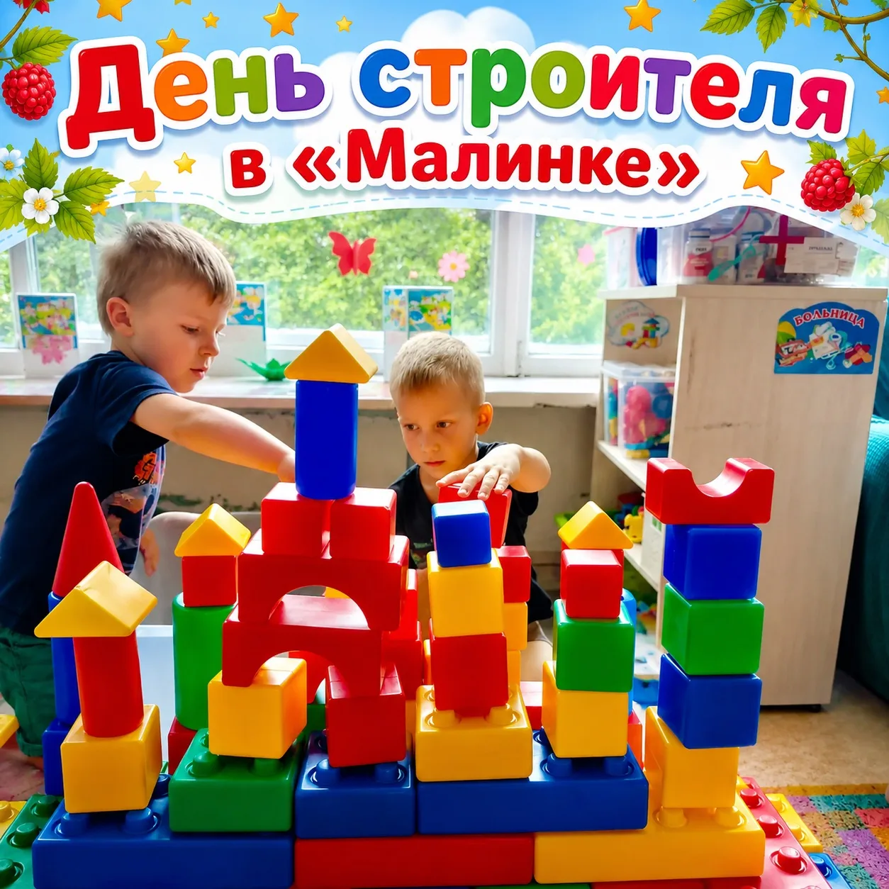 🧱 В «Малинке» прошел День строителя!

В нашем детском саду прошел яркий тематический день, посвящен