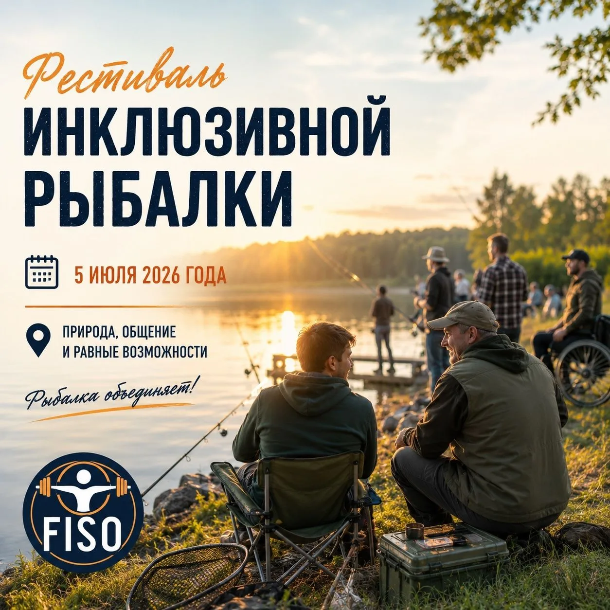 «Фестиваль инклюзивной рыбалки», для лиц с ограниченными возможностями здоровья (ОВЗ).
 Состоится 5 