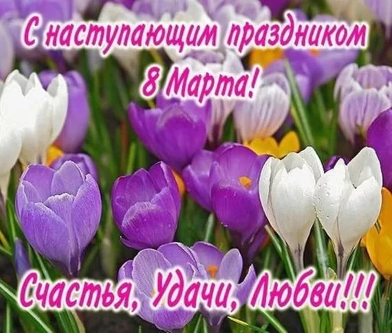 Предпраздничное утро в нашей школе началось с поздравления дорогих девочек и женщин.