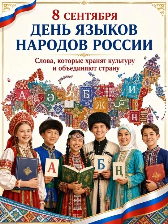 📖8 сентября в России отмечается День языков народов Российской Федерации — праздник, п...