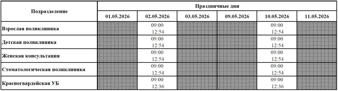 ‼️Майские выходные — 3 дня: когда и к кому можно попасть на приём? Рассказываем, как бу...
