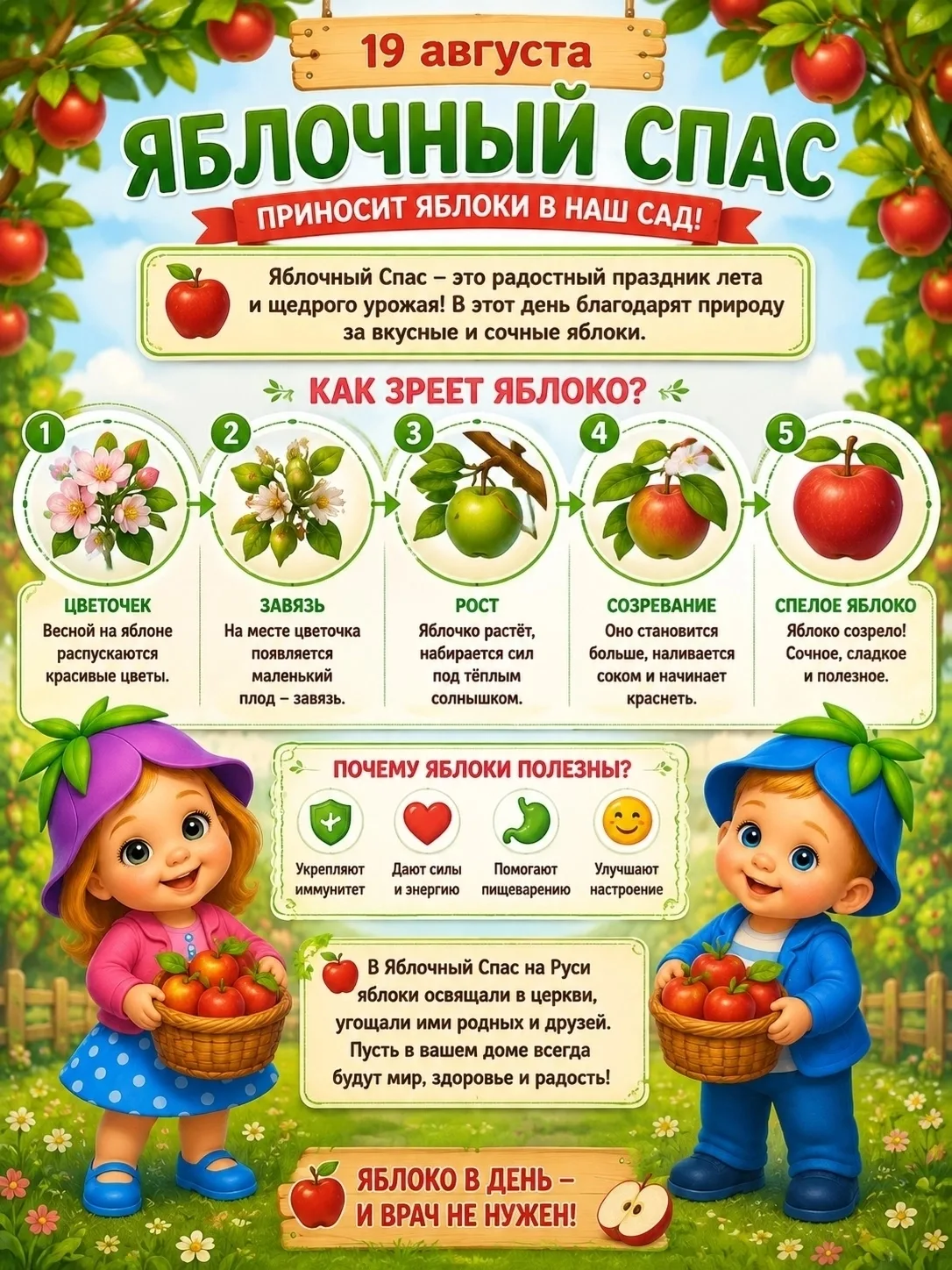 🍏19 августа - Яблочный Спас🍎