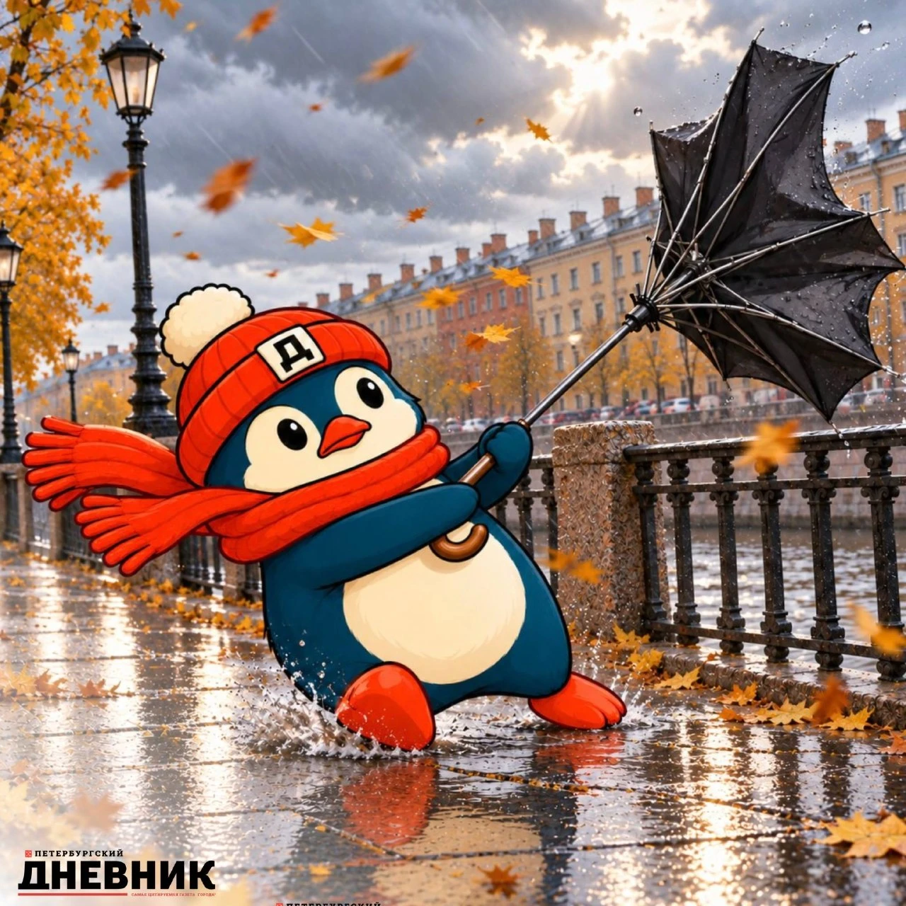 🌦 Тепло с оговорками: Петербург ждут дожди и сильный ветер